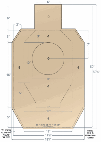 IDPA-target-dimensions - Quiet Professional Defense